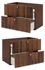 Rodan Waschbeckenunterschrank 80cm - Geriffelt Walnuss - Produktbild-Vorschau 4