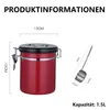 Kaffeedose Luftdicht - Kaffeebohnen Behälter aus Edelstahl Produktbild-Vorschau 2