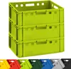 3x BURI Fleischkiste E2 Hellgrün 60x40x20cm Lagerkiste, Produktbild-Vorschau 1