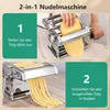 Manuelle Nudelmaschine, Edelstahl Pastamaker mit zwei Produktbild-Vorschau 2
