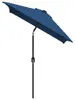 Ombrellone con palo in metallo 300x200 cm azzurro Anteprima dell’immagine prodotto 3
