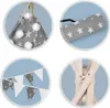 Collage of four close-up images showing details of a children's teepee tent. Produktbild-Vorschau