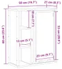 vidaXL Szafka łazienkowa z lustrem dąb sonoma 50x21x60 cm Podgląd zdjęcia produktu 8
