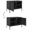TV-Schrank Schwarz 68x39x50,5 cm Stahl Produktbild-Vorschau 9