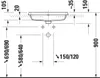 DURAVIT 2396550027 Qatego EinbauWT 550mm, geschliffen Produktbild-Vorschau 1