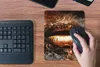 MuchoWow® Mauspad Mousepad Gold - Lippen - Kunst - Gold - Produktbild-Vorschau 4
