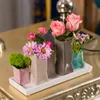 Jinfa Handgefertigte kleine Keramik Deko Blumenvasen Set Produktbild-Vorschau 5