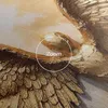 ARTHUB® Leinwandbild 80x120 cm, Beautiful Gold Wings | Produktbild-Vorschau 2