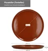 Pizzateller Tonware 2er Set 2,5xØ32cm Mediterran Glasiert Produktbild-Vorschau 4
