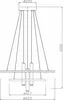 Lampa wisząca czarna nowoczesna dwa Ringi Amanda LED 3W + Podgląd zdjęcia produktu 2