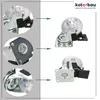 KOTARBAU® 4er Set Möbelrollen Ø 50 Lenkrollen Mit Bremsen Produktbild-Vorschau 2
