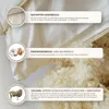 A close-up view of a pillow with text descriptions of its materials and features. Produktbild-Vorschau