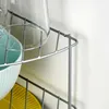 Mensola angolare in metallo per cucina, grigia, 23x23x21,5 Anteprima dell’immagine prodotto 6