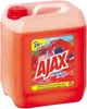 A large red plastic container of Ajax liquid cleaner with a label featuring red flowers. Náhled obrázku produktu