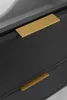 Close-up view of two drawer handles on a dark gray cabinet. Anteprima dell’immagine prodotto