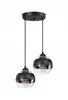 Lampa Wisząca Sufitowa Żyrandol Czarna Szklane Kule Black Podgląd zdjęcia produktu 2