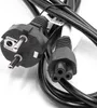 vhbw Netzkabel Schutzkontaktstecker für Kaltgeräte z.B. PC Produktbild-Vorschau 2