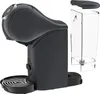A black coffee machine and its water tank are shown against a white background. Produktbild-Vorschau
