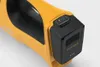 Close-up of a yellow and black battery-powered leaf blower. Produktbild-Vorschau