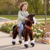 PonyCycle kôň na šliapanie tmavohnedý pre deti od 3 do 4 Náhľad obrázku produktu 12