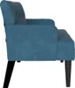 vidaXL Banc Chesterfield Blau 112 x 65,5 x 75 cm Samt Voir les images du produit 5