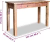 vidaXL Konzolový stolík z mahagónového masívu 123x42x75 cm Náhľad obrázku produktu 4