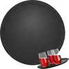 WELLGRO Kellnertablett Schwarz Ø 35 cm – Rutschfestes Produktbild-Vorschau 1
