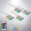4 LED klipy RGB osvetlenie sklenených políc Sklenené hrany Náhľad obrázku produktu 6