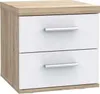 WARNA Nachtkommode Sonoma Eiche / Weiß Produktbild-Vorschau 1