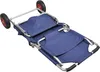vidaXL Strandwagen mit Rädern Tragbar Klappbar Blau Produktbild-Vorschau 3