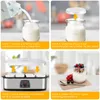 Yogurtiera con 8 vasetti, yogurtiera digitale in acciaio Anteprima dell’immagine prodotto 4