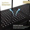 deluxe4home® Klappbares Regal mit Rollen Schwarz I 4 Produktbild-Vorschau 4
