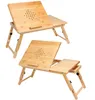 CASARIA® Laptoptisch Bambus Höhenverstellbar mit Schublade Produktbild-Vorschau 10