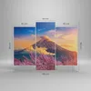 Bild auf Leinwand - Leinwandbild - 3 Teile - Fuji Blume Produktbild-Vorschau 3