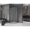 Mexen Velar Duo 90x90cm Duschkabine, Schiebetür, Gun Gray Produktbild-Vorschau 2