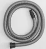 A coiled vacuum cleaner hose with black connectors on both ends, laid out on a white background. Produktbild-Vorschau