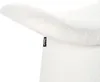 BELIANI Taburet krémové bílý plyšový buklé teddy čalounění Náhled obrázku produktu 6
