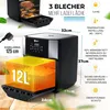 Balter Heißluftfritteuse 12L mit Sichtfenster, 1800W, Produktbild-Vorschau 2
