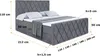 ALTDECOR Boxspringbett mit Fußteil, H4 Matratze und Topper Produktbild-Vorschau 6