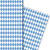 Bayrisches Geschenkpapier mit Rauten Muster in blau - Produktbild-Vorschau 1