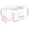 Tavolino da Salotto Rovere Sonoma 79x49x41 cm Legno Anteprima dell’immagine prodotto 8