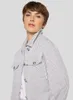 Rabe Damen Kurzjacke Hellgrau, Größe 42, aus Baumwollmix Produktbild-Vorschau 4