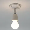 Porcelánové nástěnné svítidlo E27, kovový kloub, bílá Náhled obrázku produktu 3