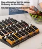 2er Set Verstellbares Gewürzregal für Schublade mit 24 Produktbild-Vorschau 10