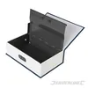 An open book-shaped safe with a combination lock on the side, shown against a white background. Produktbild-Vorschau