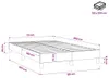 vidaXL Boxspringbettgestell Blau 120x200 cm Stoff Produktbild-Vorschau 7