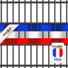 zaun|zu Sichtschutzstreifen Frankreich Landesfarben-Set für Produktbild-Vorschau 3