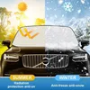 Frontscheibenabdeckung Auto Winter Schnee Magnet Fixierung Produktbild-Vorschau 2