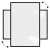 Magnetisches Whiteboard mit schwarzen Holzrahmen 60x40cm Produktbild-Vorschau 4