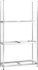 vidaXL Portagomme a 3 ripiani argento 110x40x200 cm in Anteprima dell’immagine prodotto 1